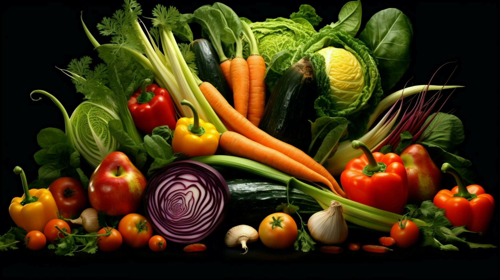 färsk och friska grönsaker natur mat foto