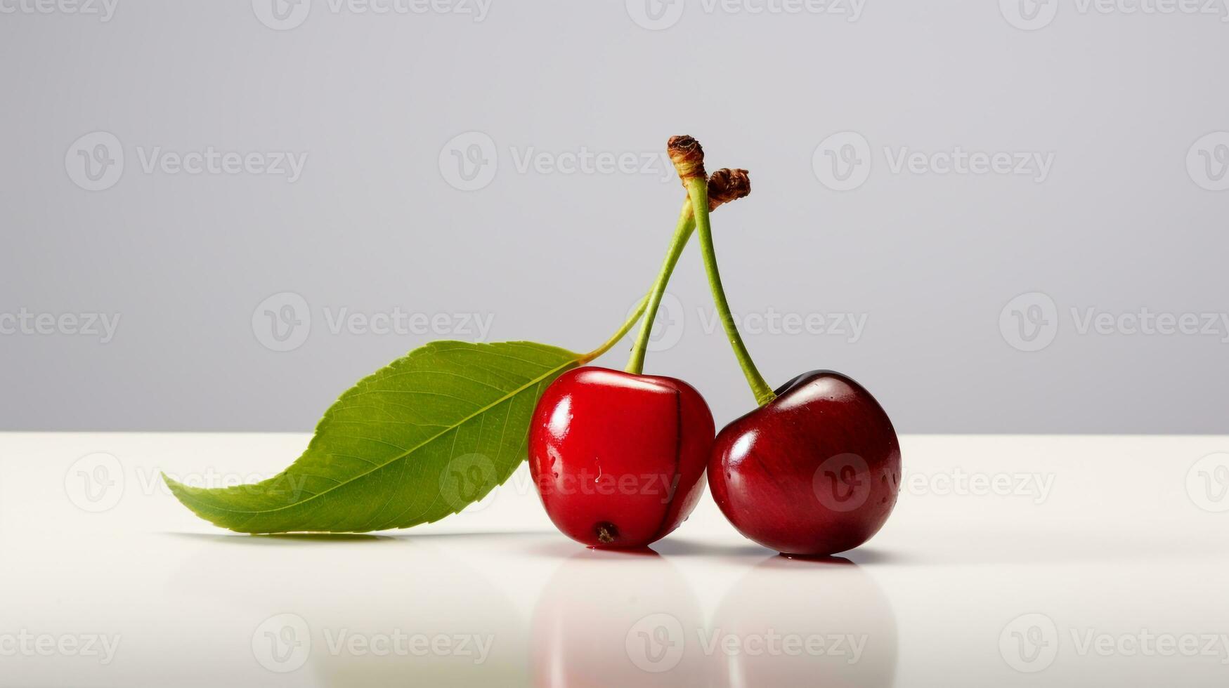 Foto av surinam körsbär på en minimalistisk tabell. generativ ai