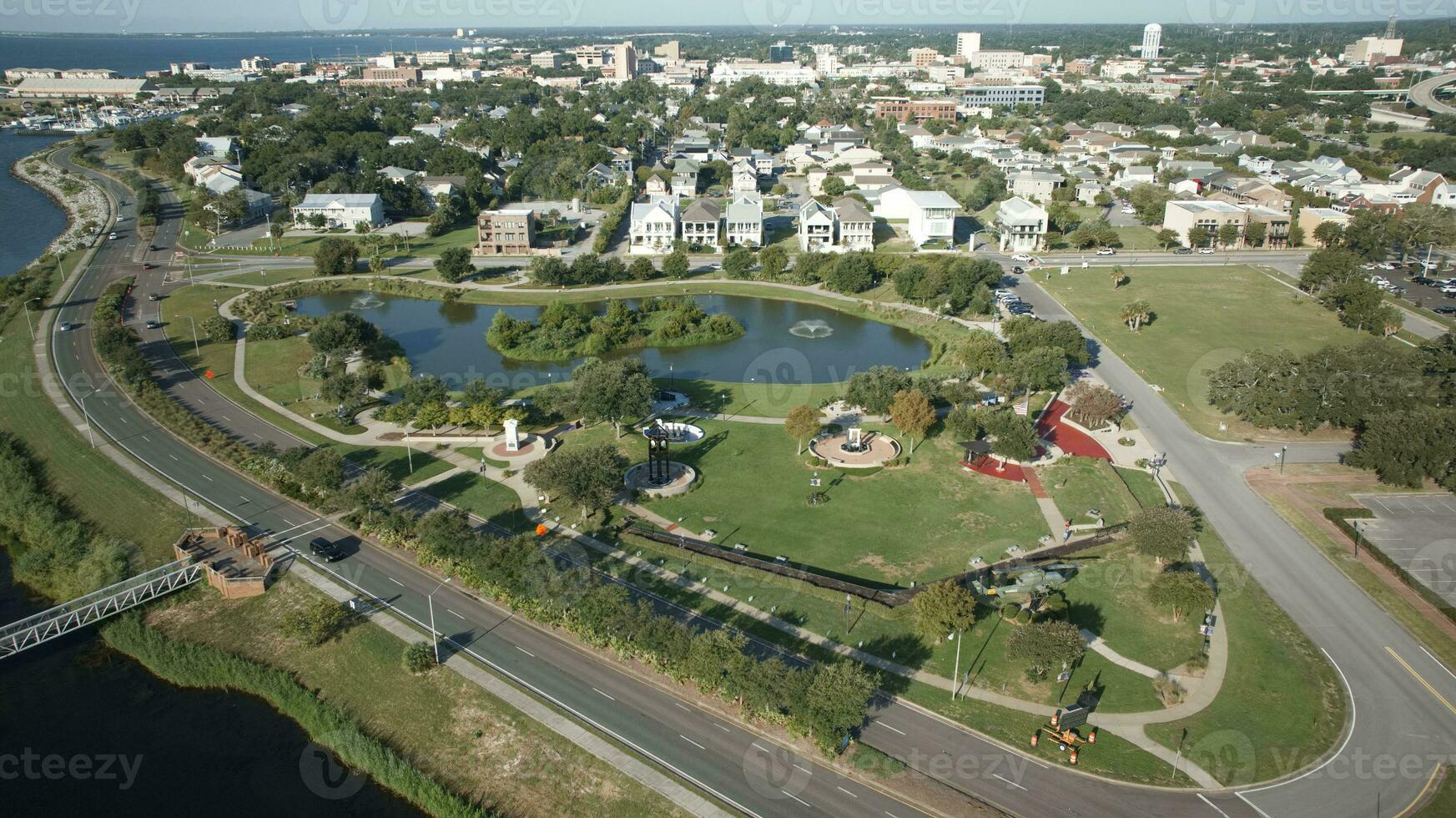 veteraner minnesmärke parkera pensacola florida september 30 2023 foto