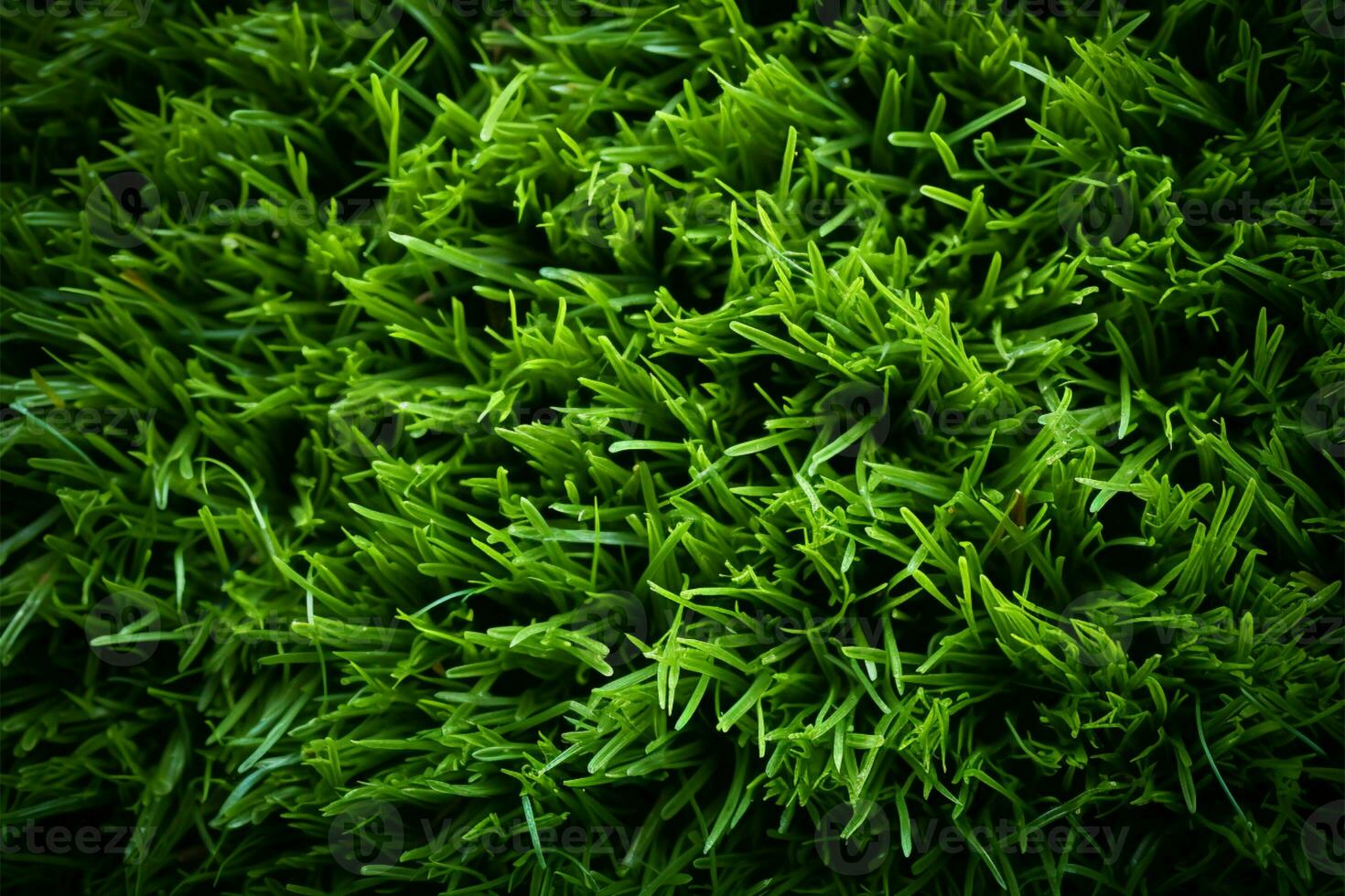 simulerad grön torva tillhandahåller en levande bakgrund eller inspirerande textur ai genererad foto