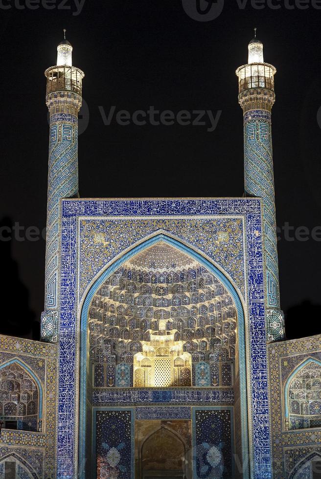 shah-moskéns berömda landmärke på naqsh-e jahan-torget i isfahan city iran foto