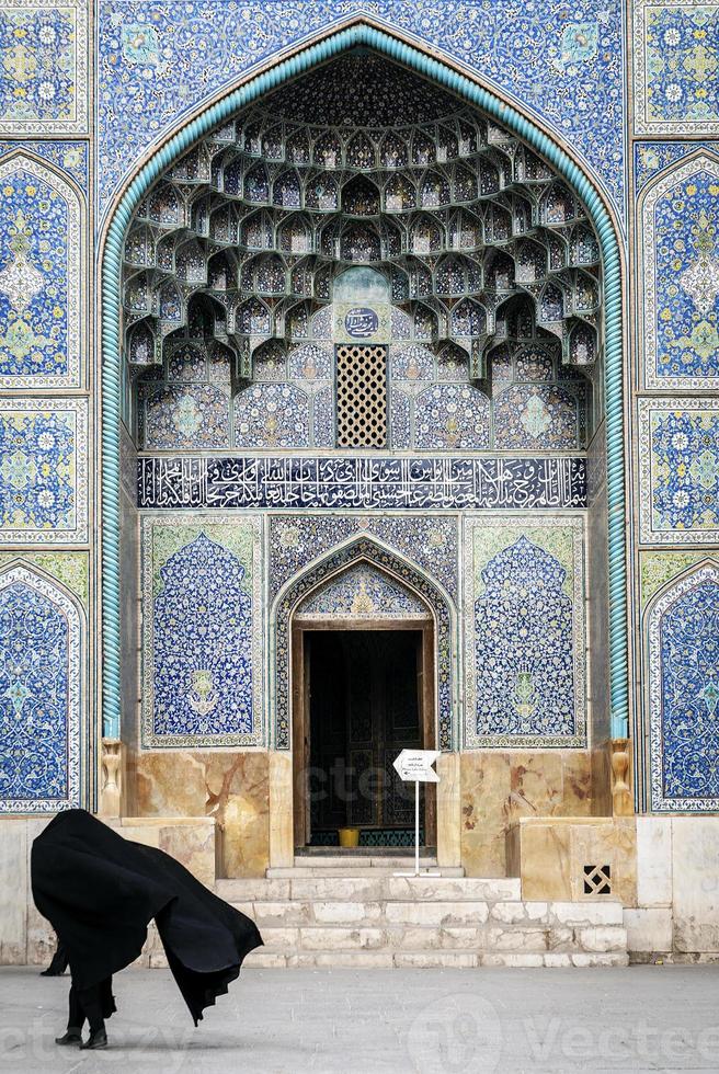 shah-moskéns berömda landmärke på naqsh-e jahan-torget i isfahan city iran foto