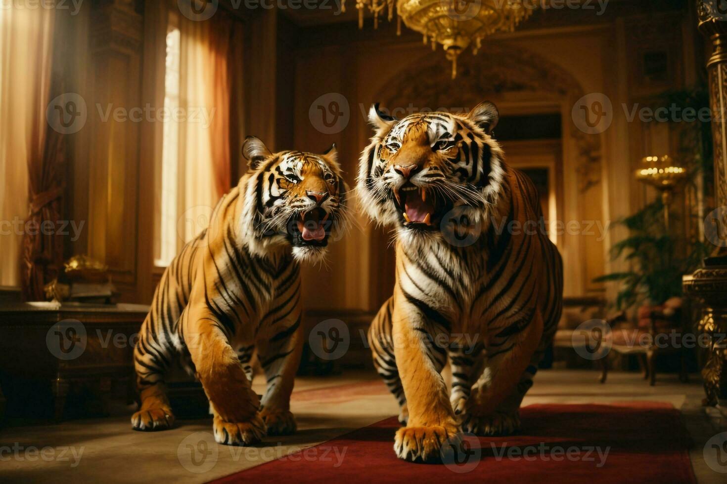 bengal tiger tapet ai genererad foto