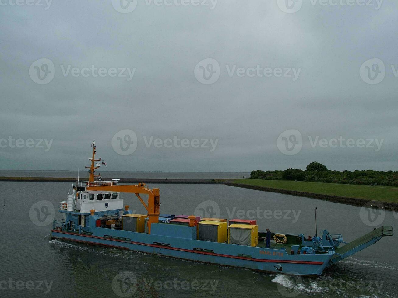 de ö av langeoog i Tyskland foto