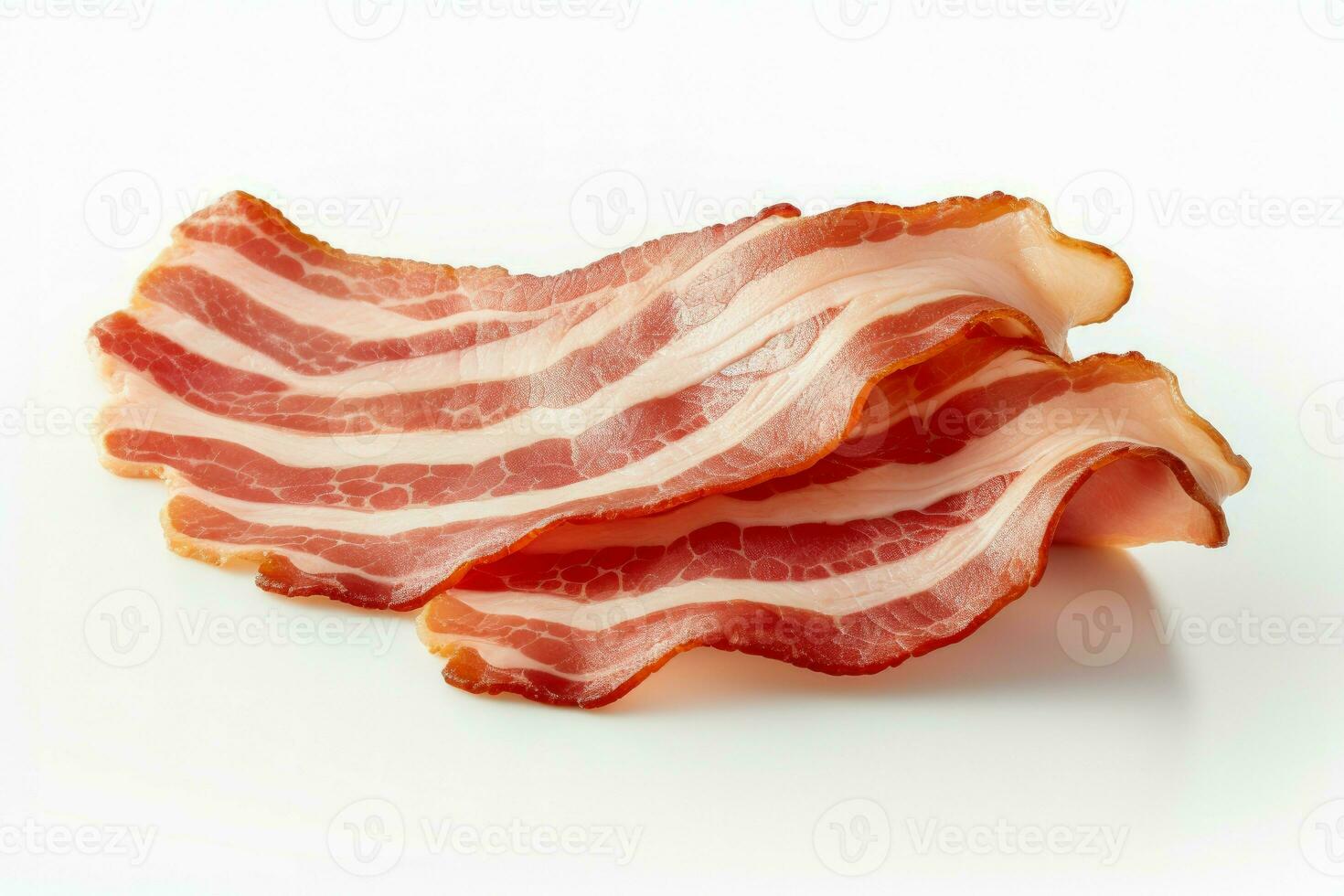 välsmakande färsk bacon. generera ai foto