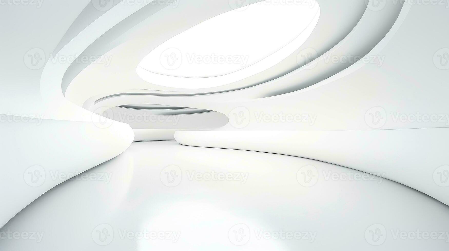 abstrakt vit arkitektur bakgrund, vit geometrisk tapet, generativ ai foto