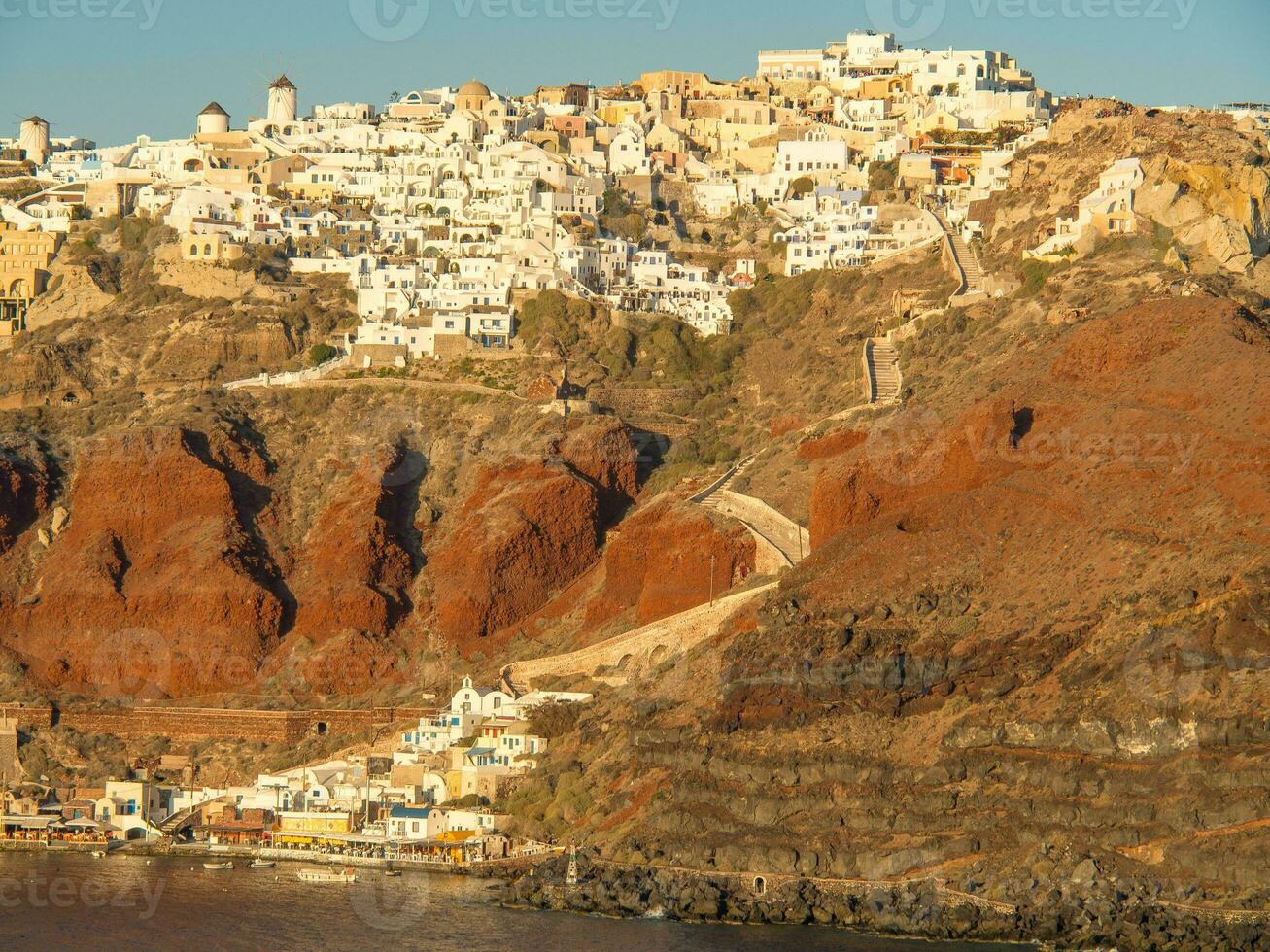 de ö av santorini foto