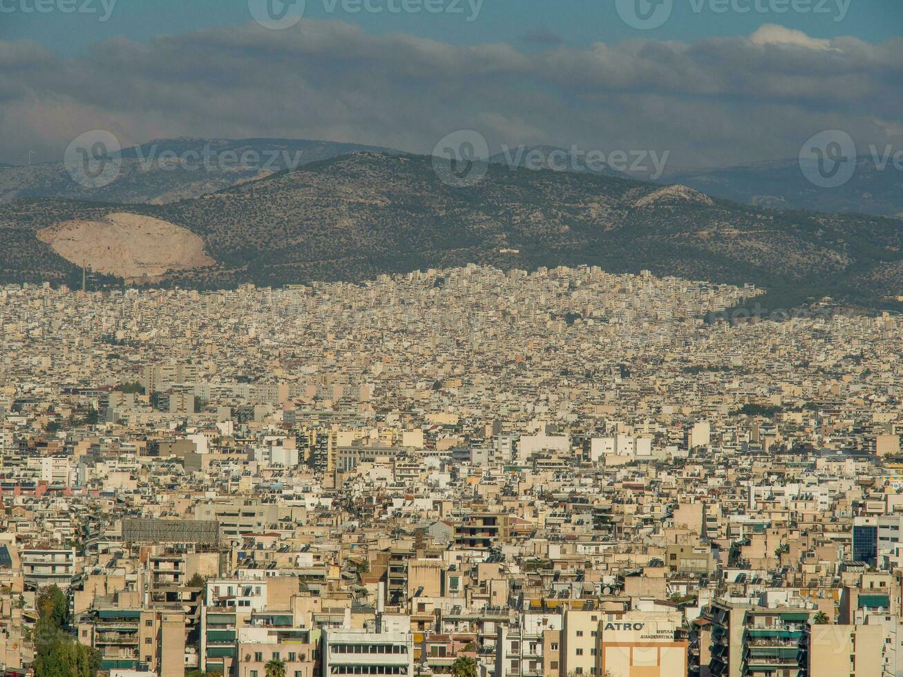 de gammal stad av aten foto