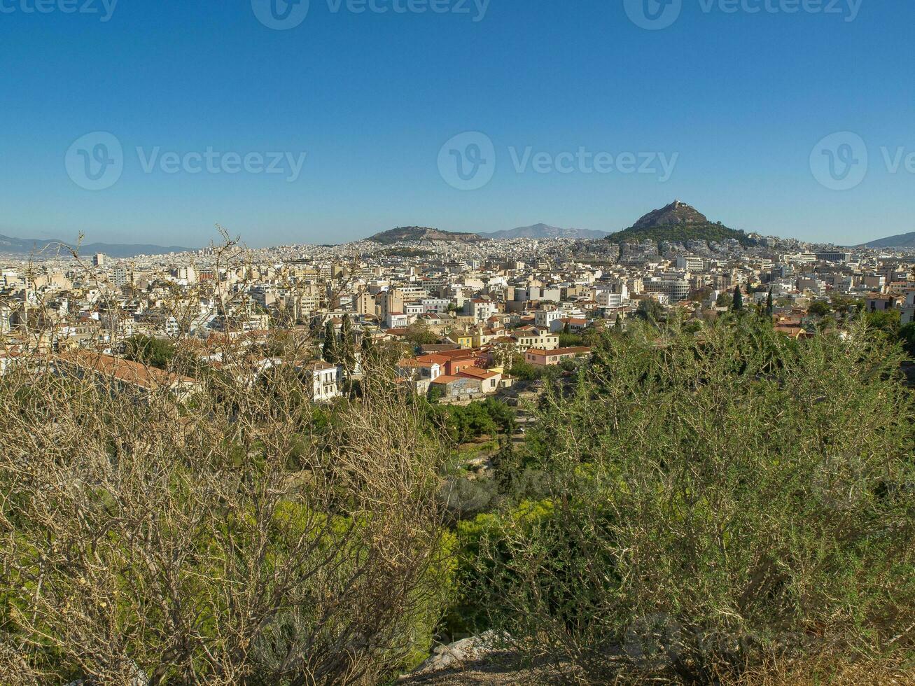 aten stad i grekland foto