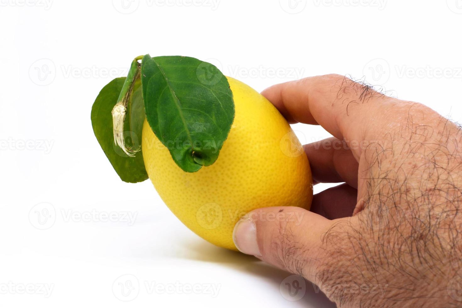 söt citron isolerad på vit bakgrund. foto