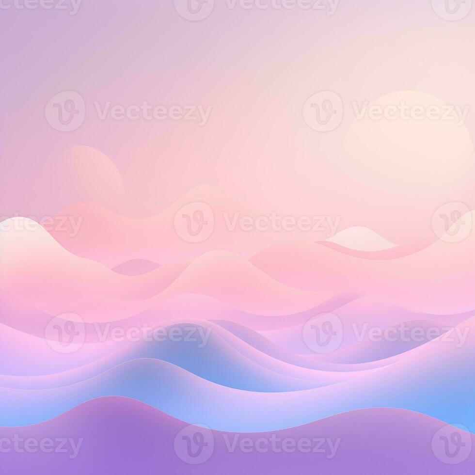 abstrakt bakgrund av pastell färger med effekter av vågor, moln, rosa, blå. baner, tapet, plats för text foto