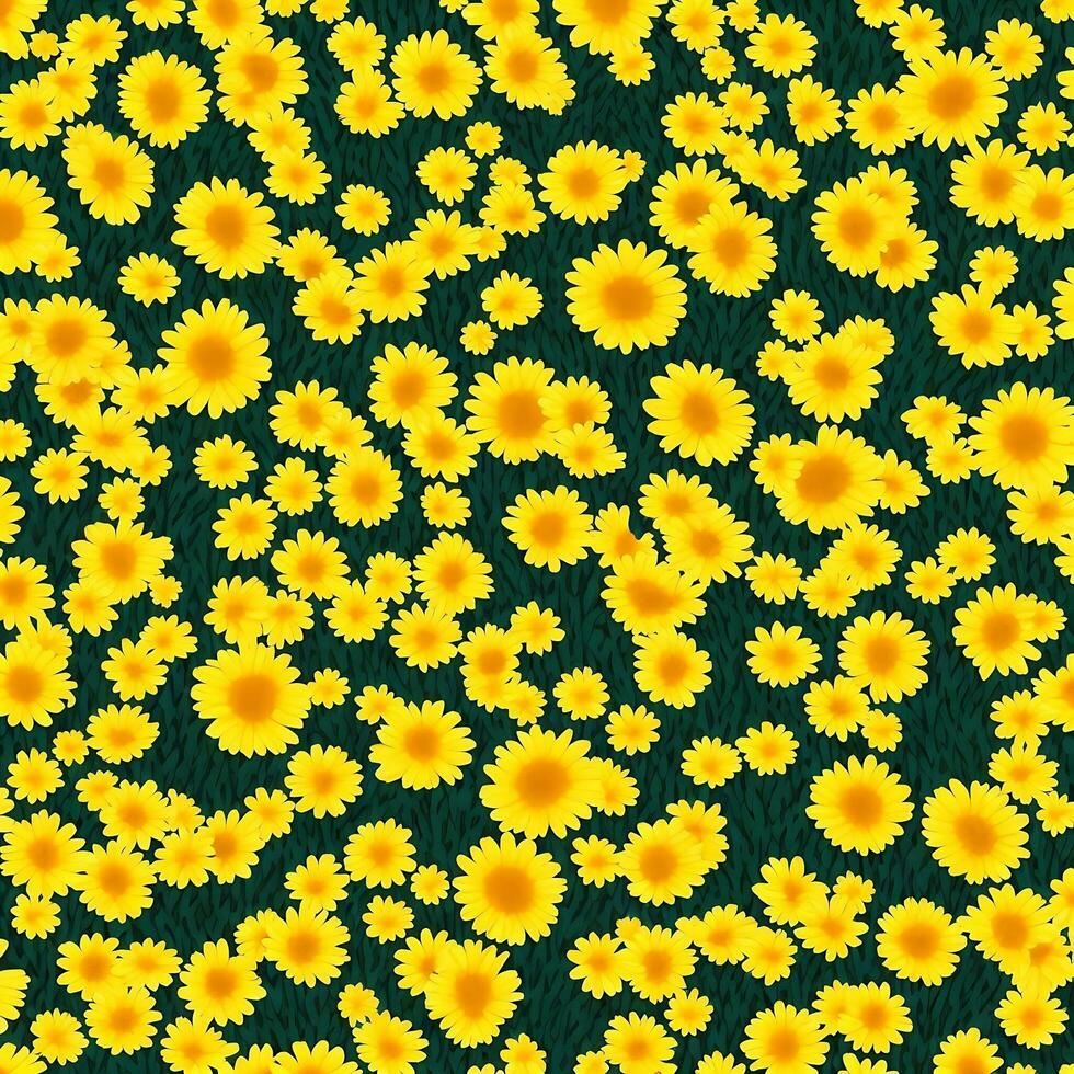 gul daisy blommor bakgrund. blomma tapet bakgrund design. ai genererad bilder foto