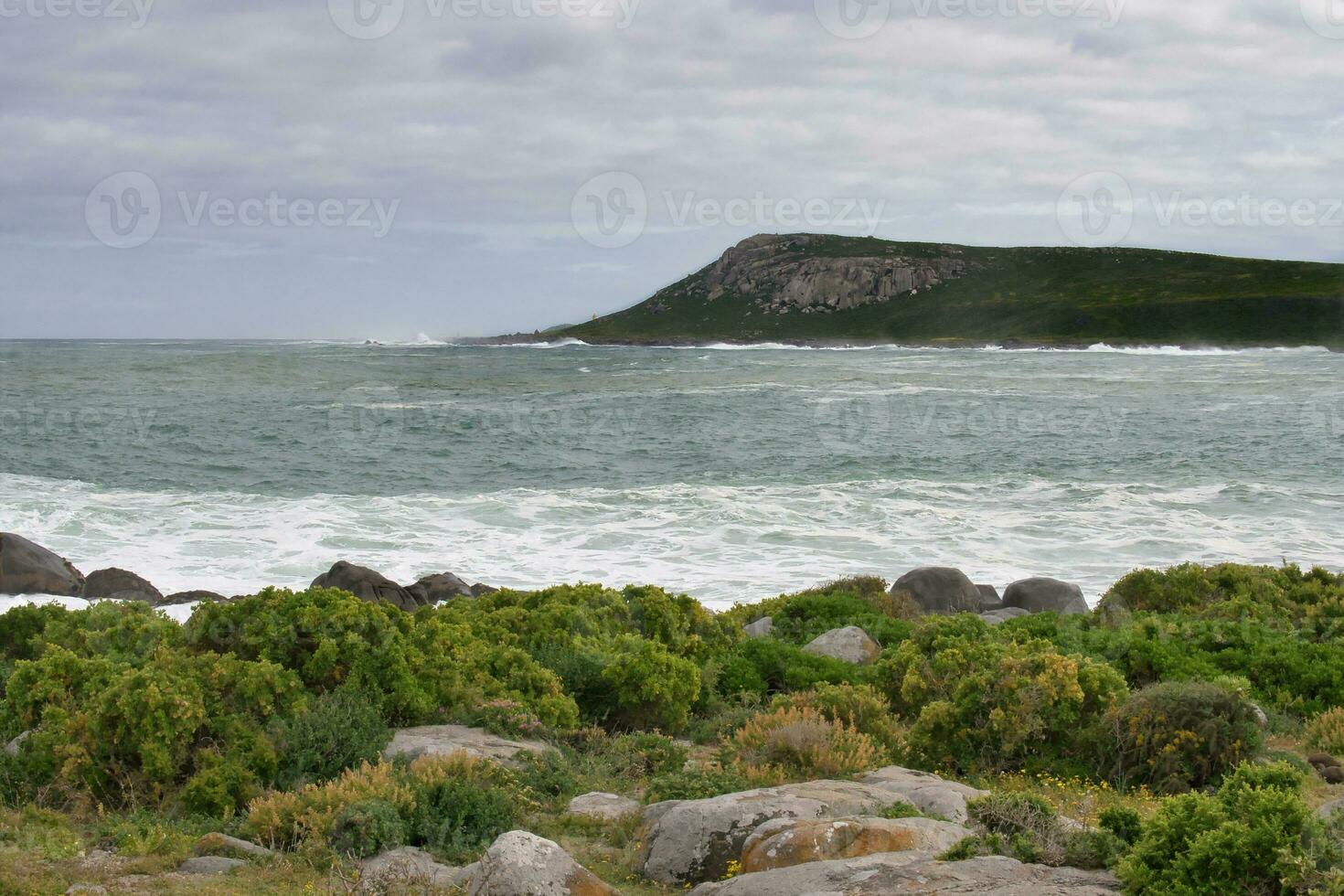 blå hav strand foto