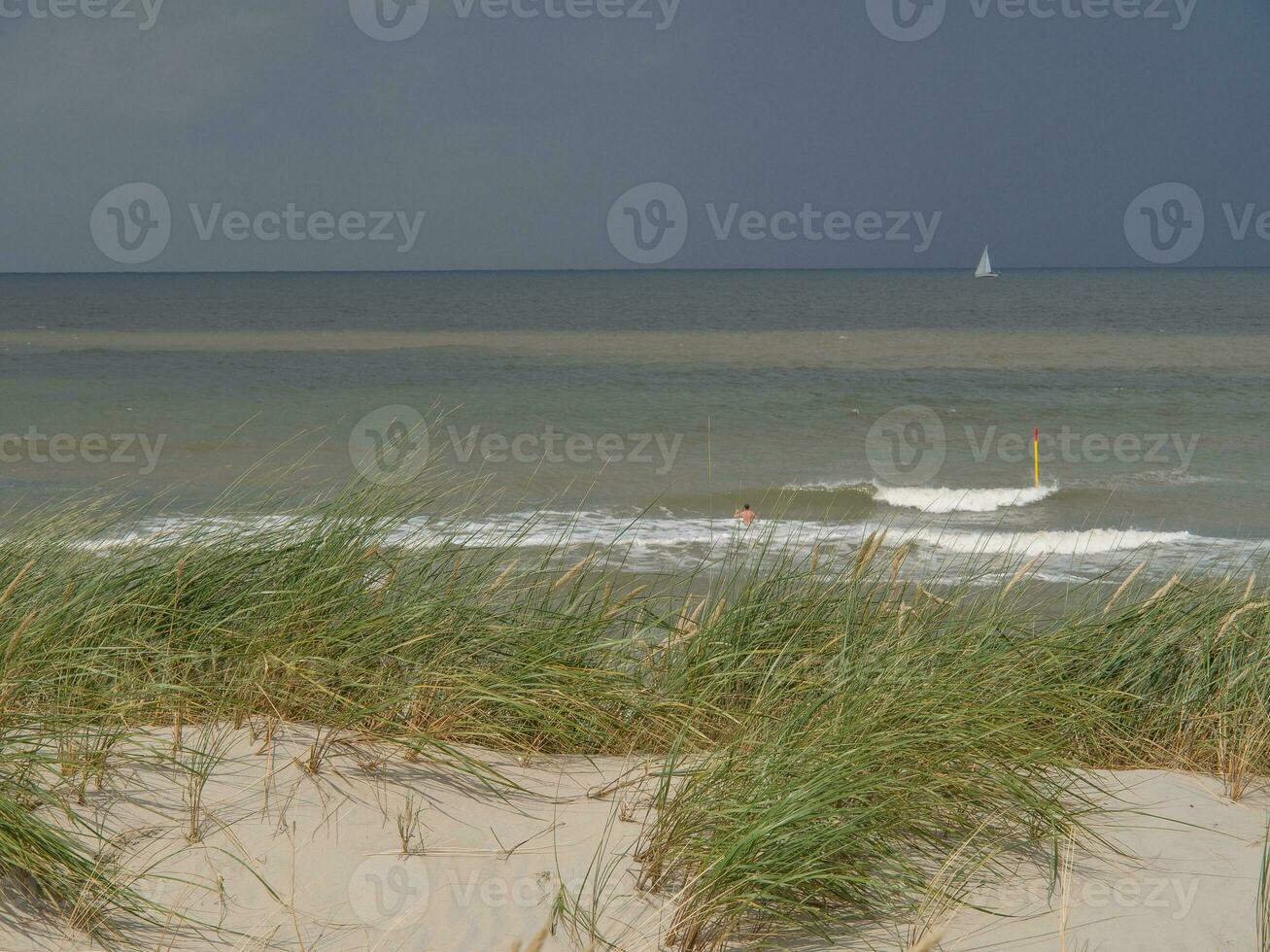 de strand av spiekeroog foto