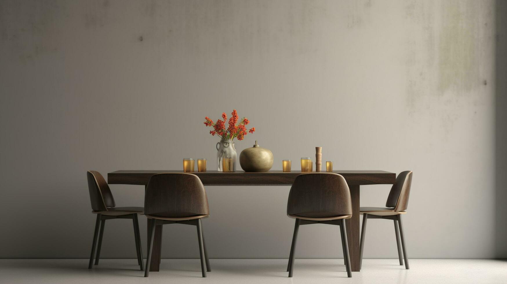 modern interiör minimal stil design vardagsrum ai genererad foto