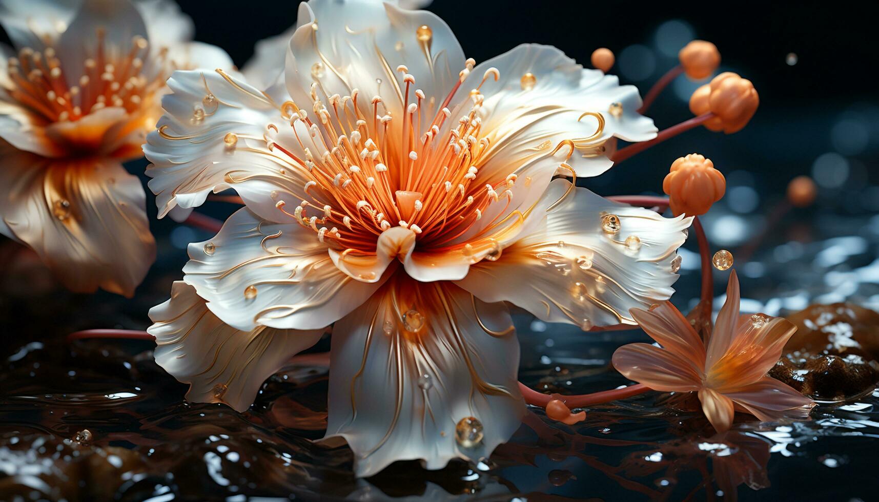 en vibrerande bukett av färgrik blommor speglar skönhet i natur genererad förbi ai foto