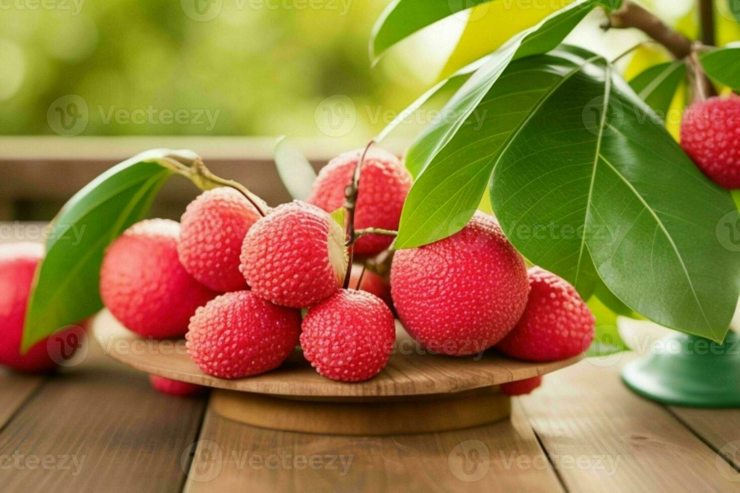 litchi frukt. ai generativ proffs Foto