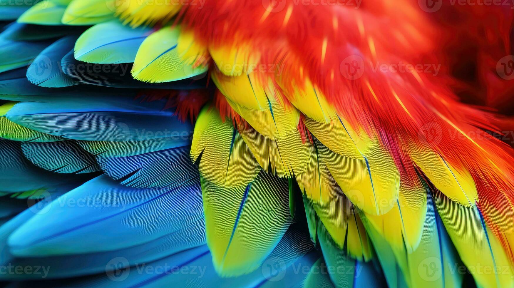 växt färgrik makro bakgrund lysande ai genererad foto