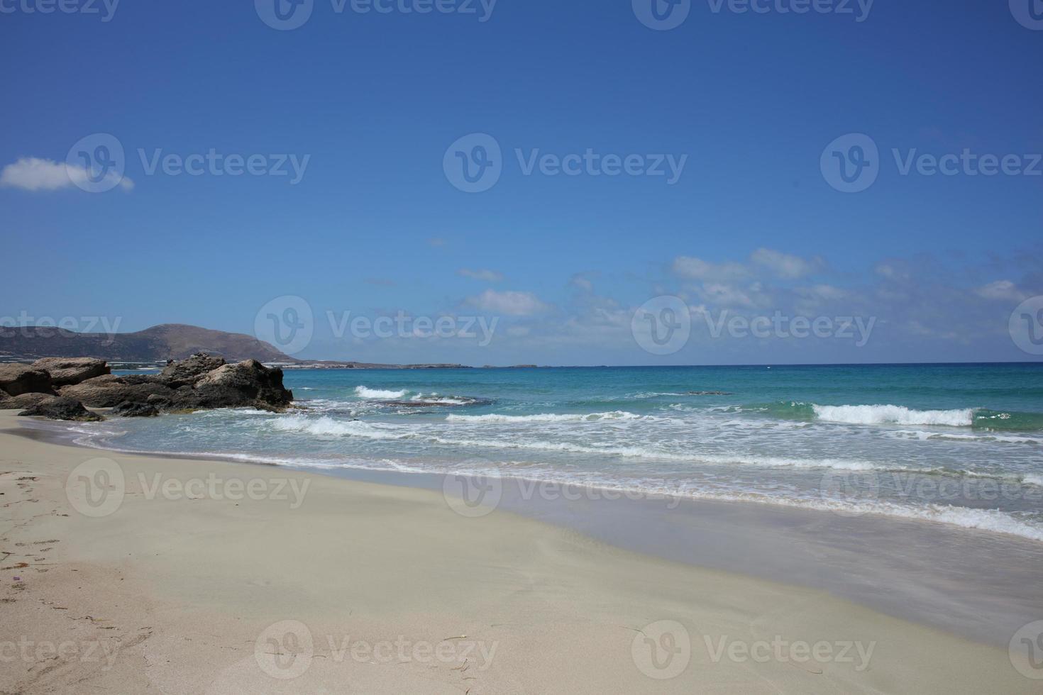 falassarna beach blå lagun Kreta ö sommaren 2020 covid19 semester foto