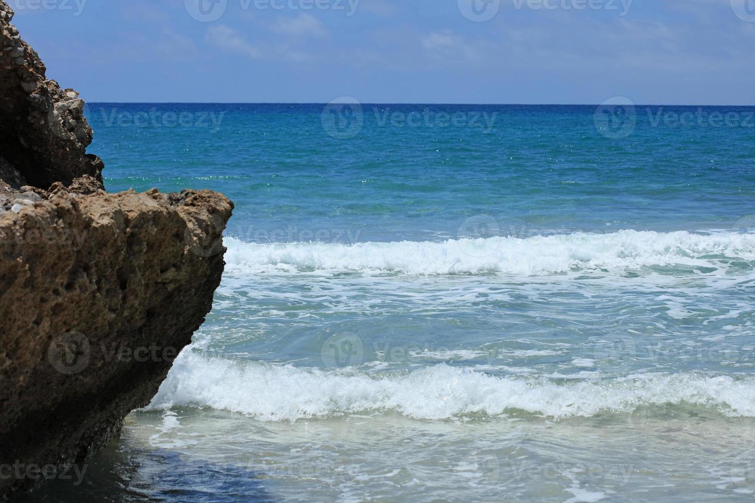 falassarna beach blå lagun Kreta ö sommaren 2020 covid19 semester foto