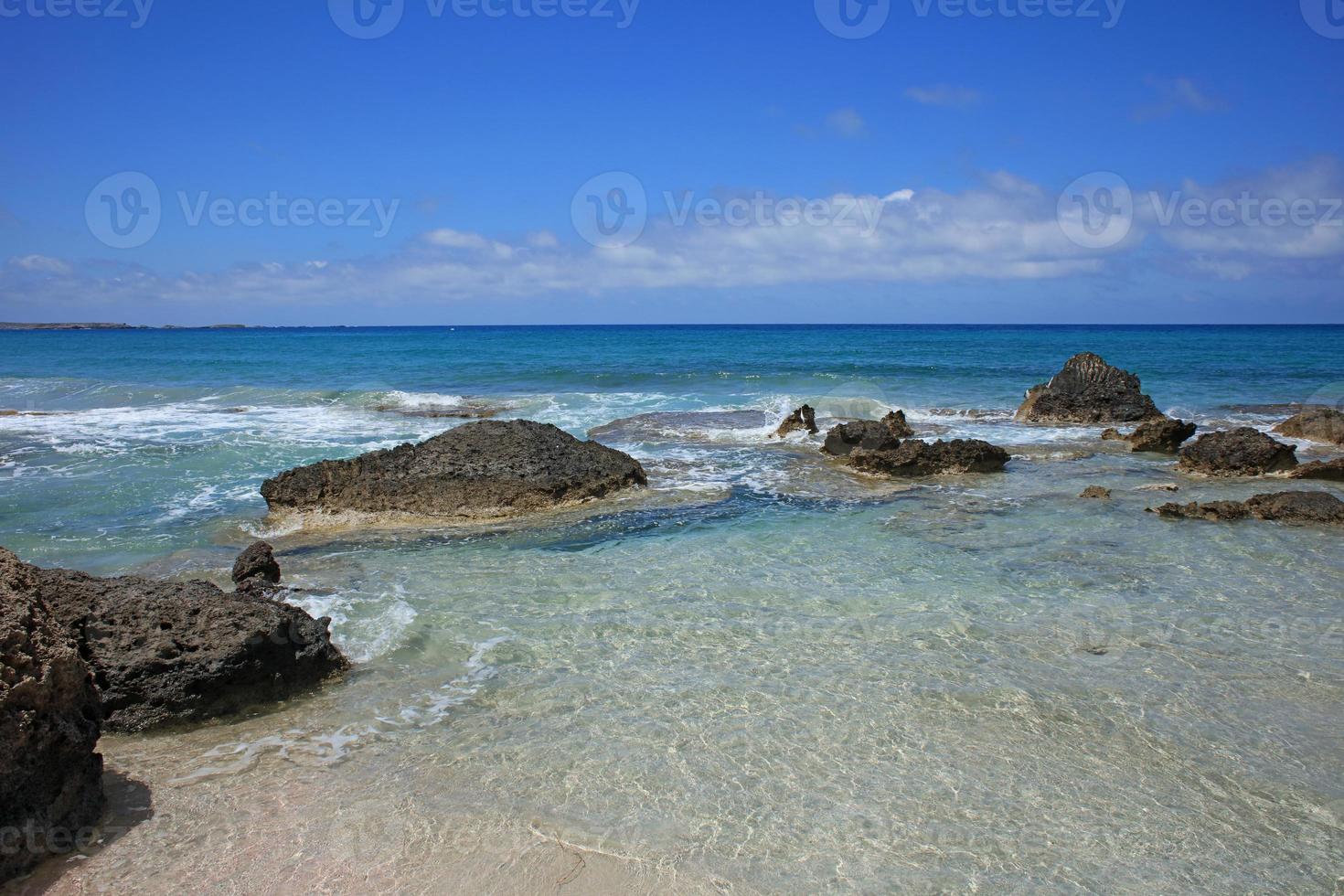 falassarna beach blå lagun Kreta ö sommaren 2020 covid19 semester foto