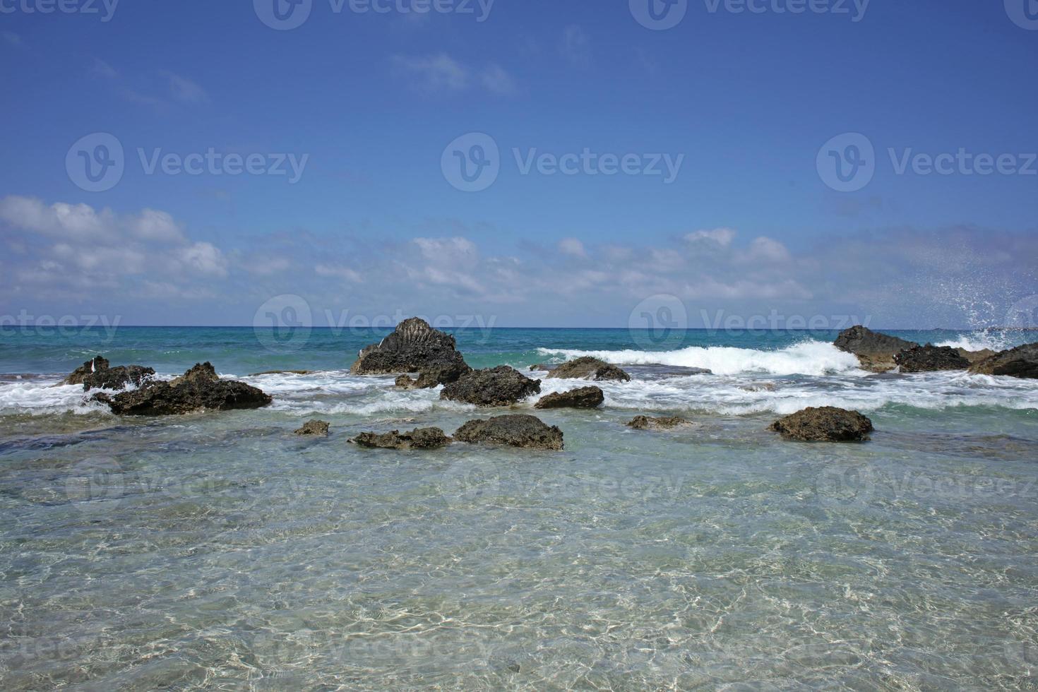 falassarna beach blå lagun Kreta ö sommaren 2020 covid19 semester foto