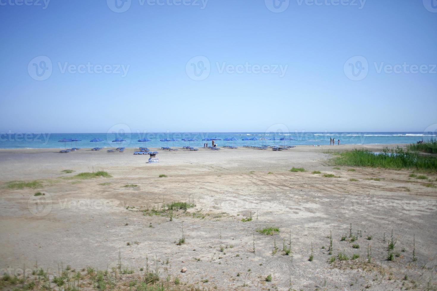 frangokastello beach creta island covid-19 säsongsbakgrundstryck foto