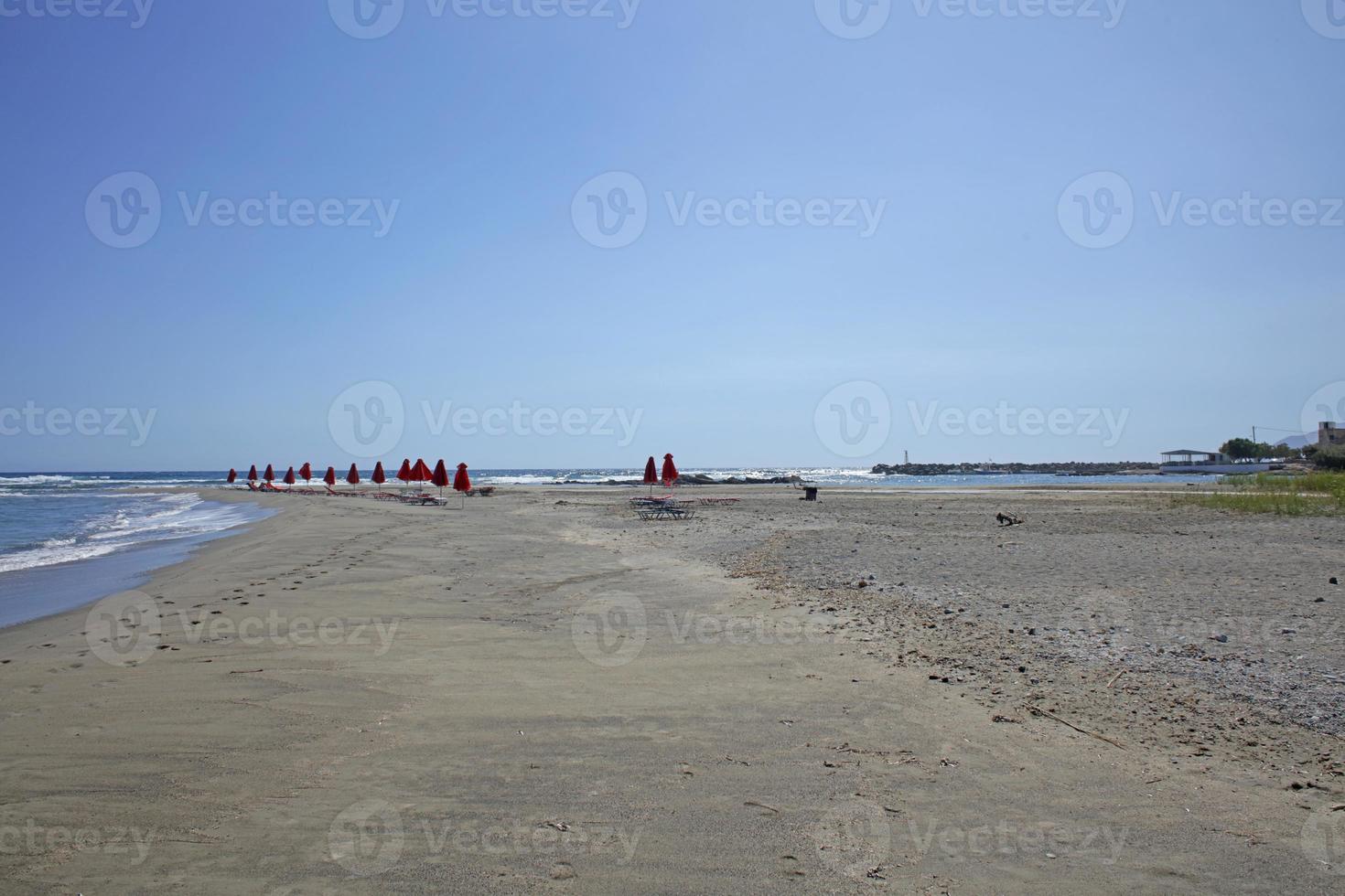 frangokastello beach creta island covid-19 säsongsbakgrundstryck foto