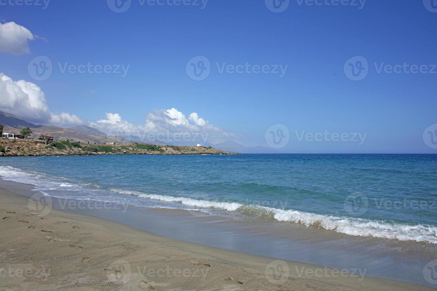 frangokastello beach creta island covid-19 säsongsbakgrundstryck foto