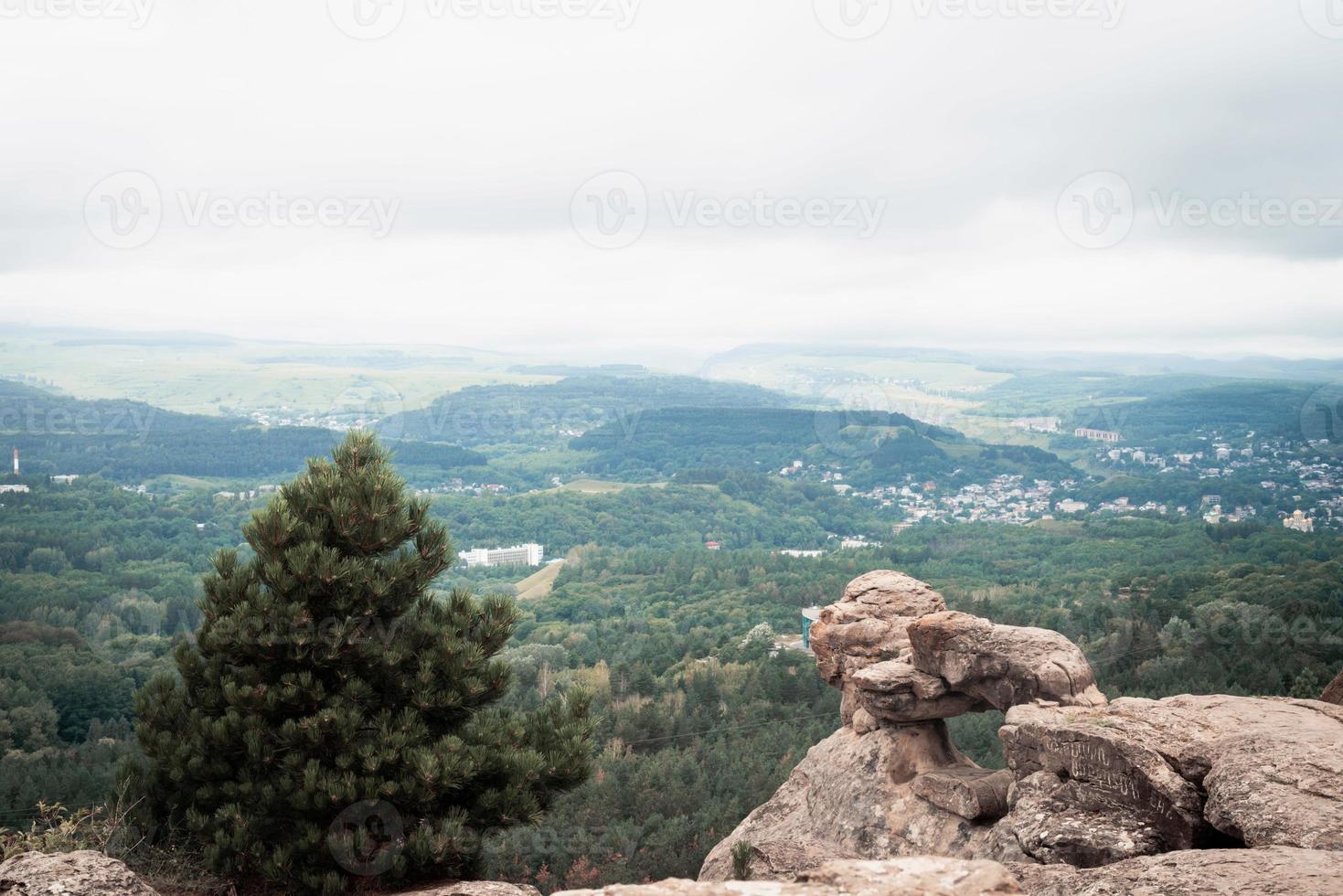 bergstopp stenigt landskap foto