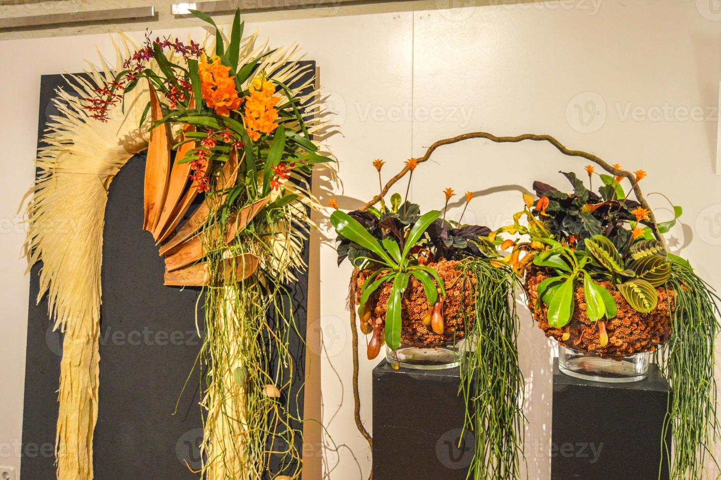 blomsterfestival i girona temps de flors, spanien. 2018 foto