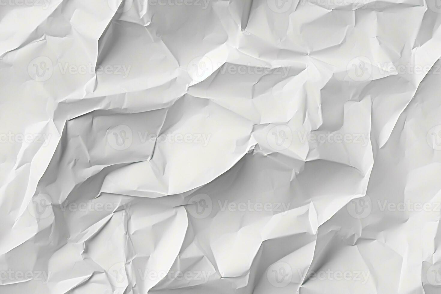 skrynkliga vit papper textur ai generativ foto