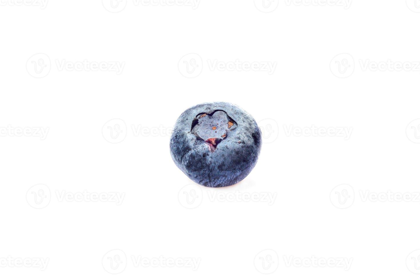 bild med söt blåbär isolerad på vit bakgrund foto