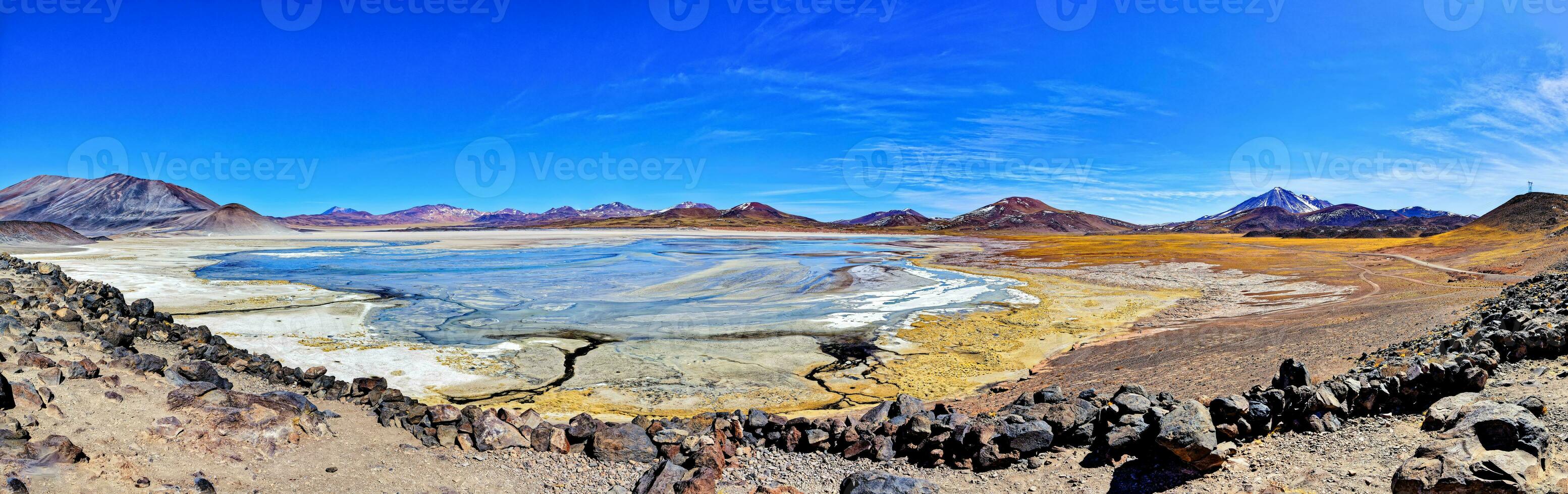 salar de aguor calientes synpunkt - atacama öken- - san pedro de atacama. foto