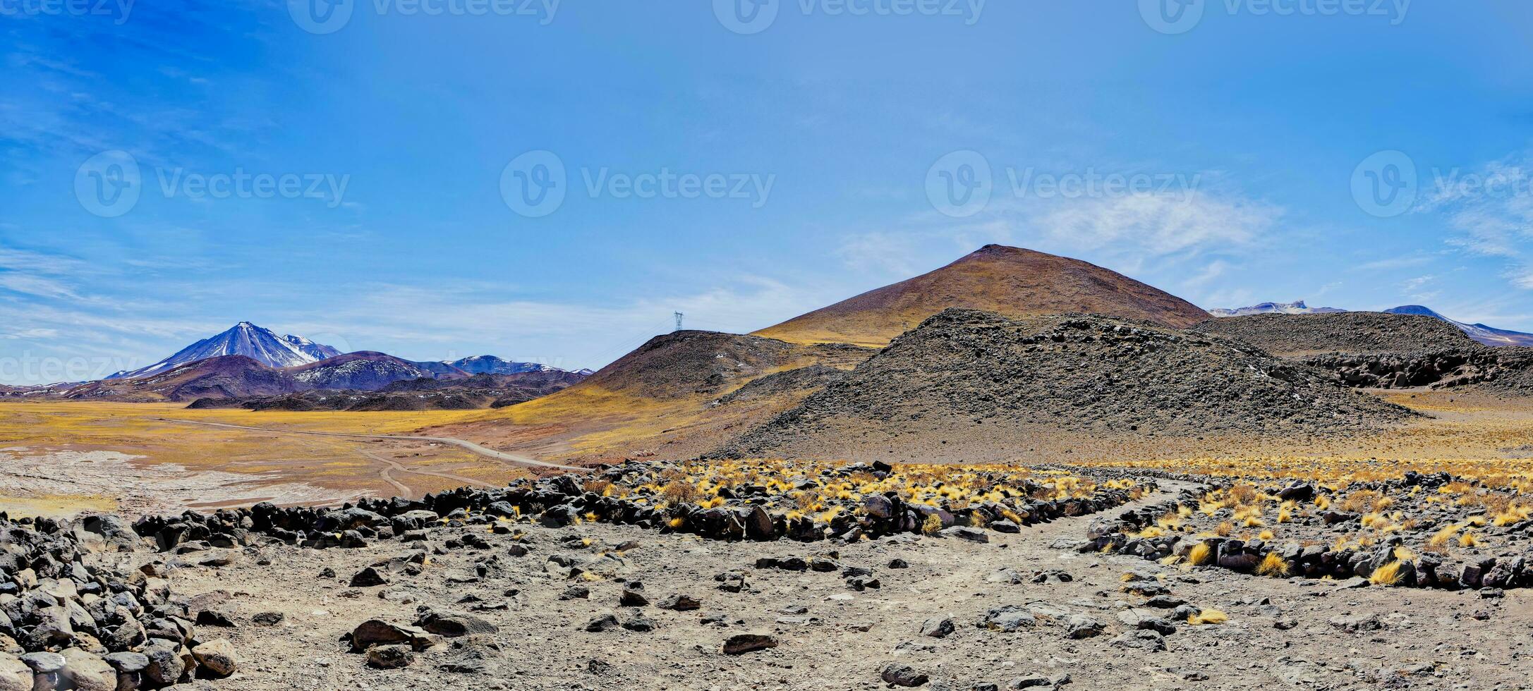 salar de aguor calientes synpunkt - atacama öken- - san pedro de atacama. foto