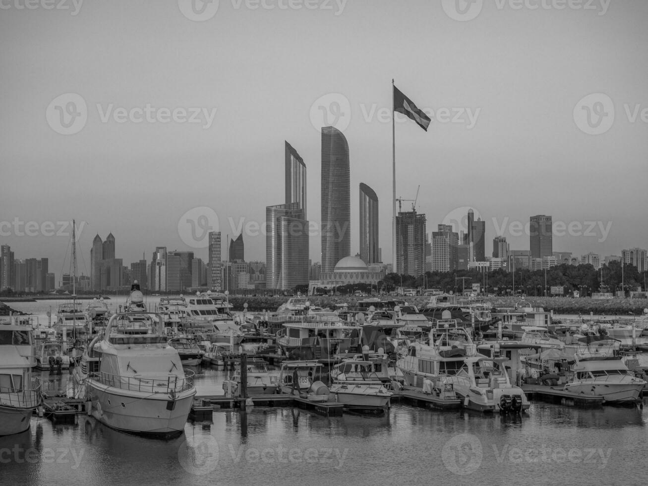 på de strand av abu dhabi foto