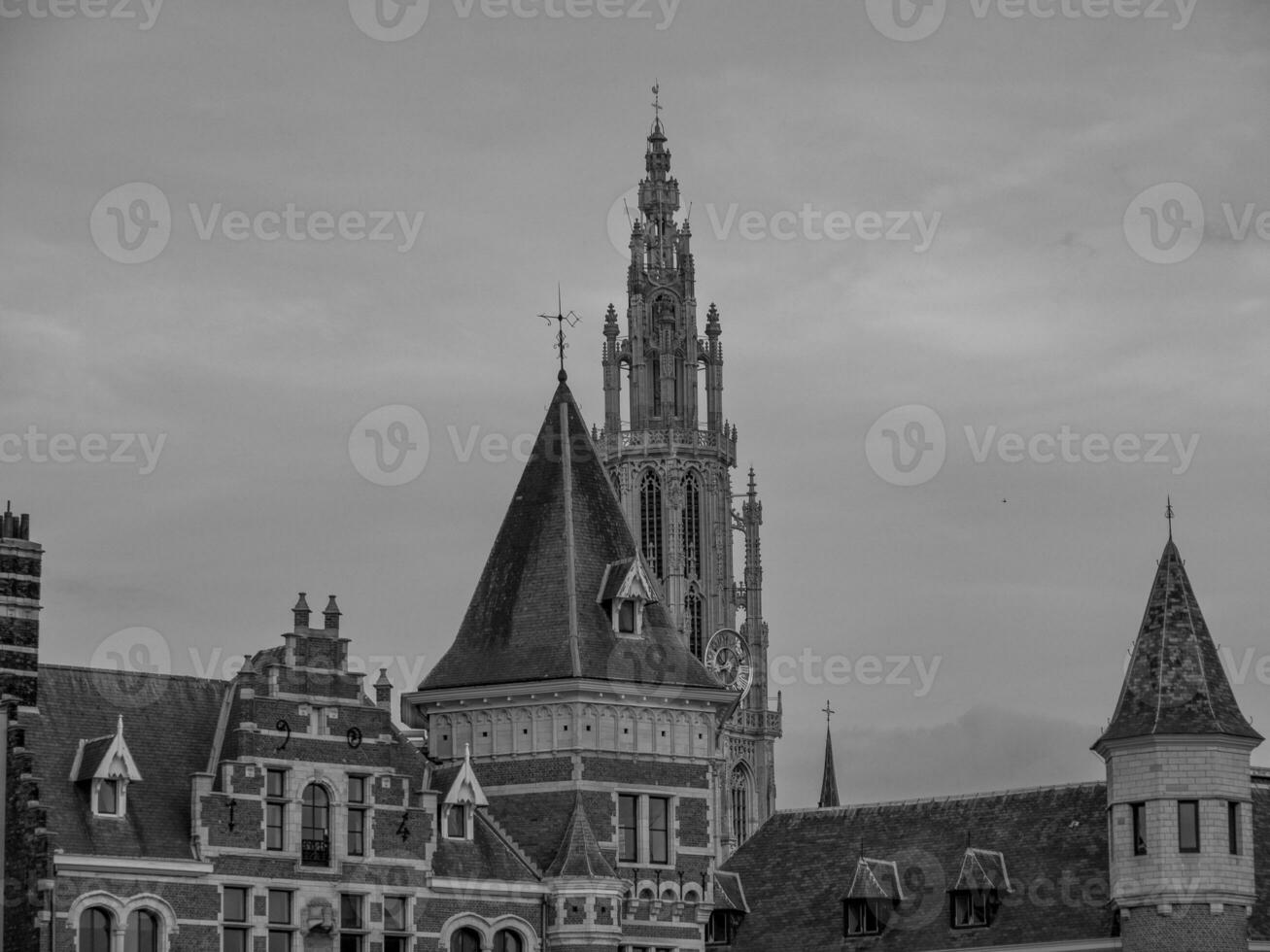 antwerpen stad i belgien foto