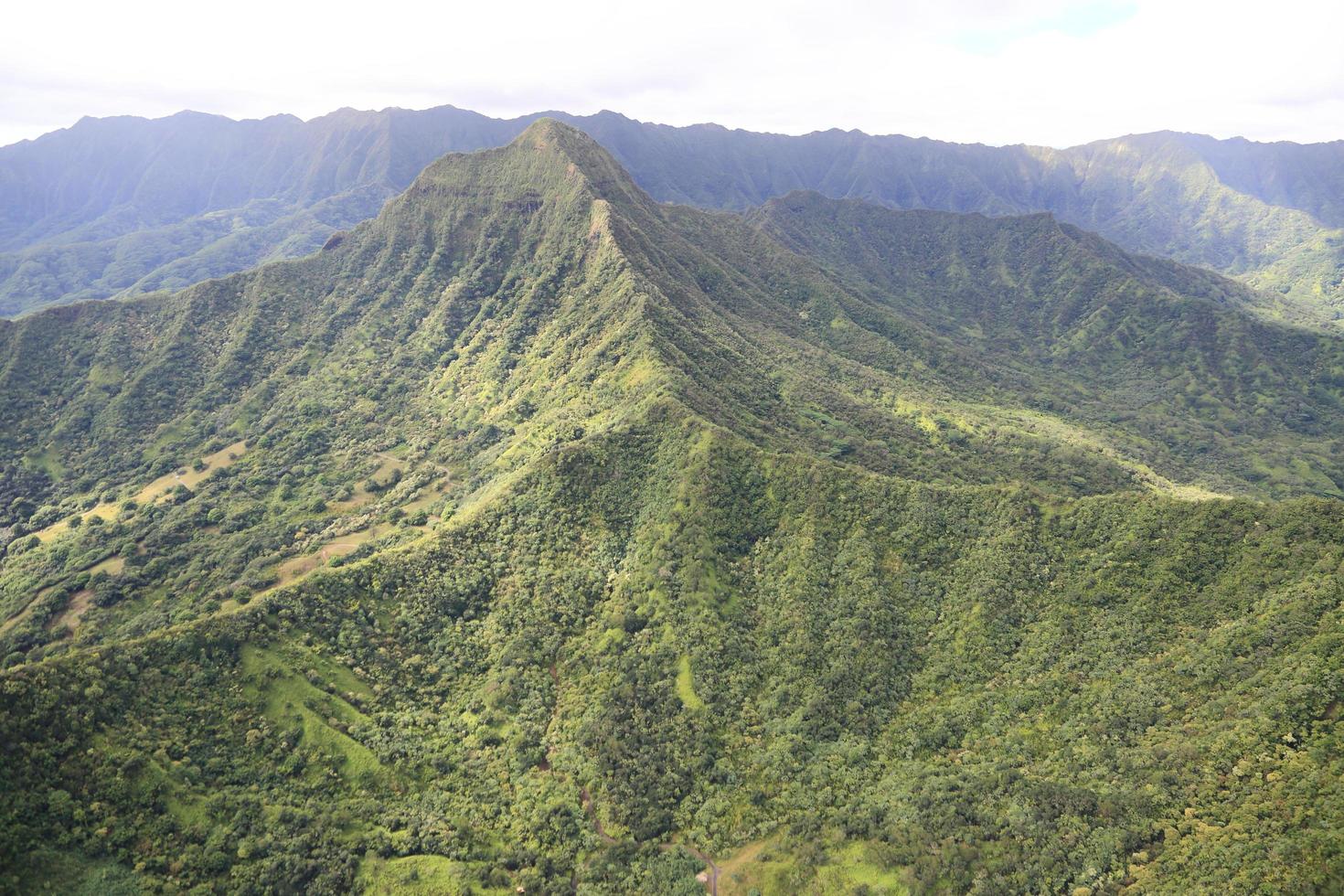 flygskott av oahu hawaii foto