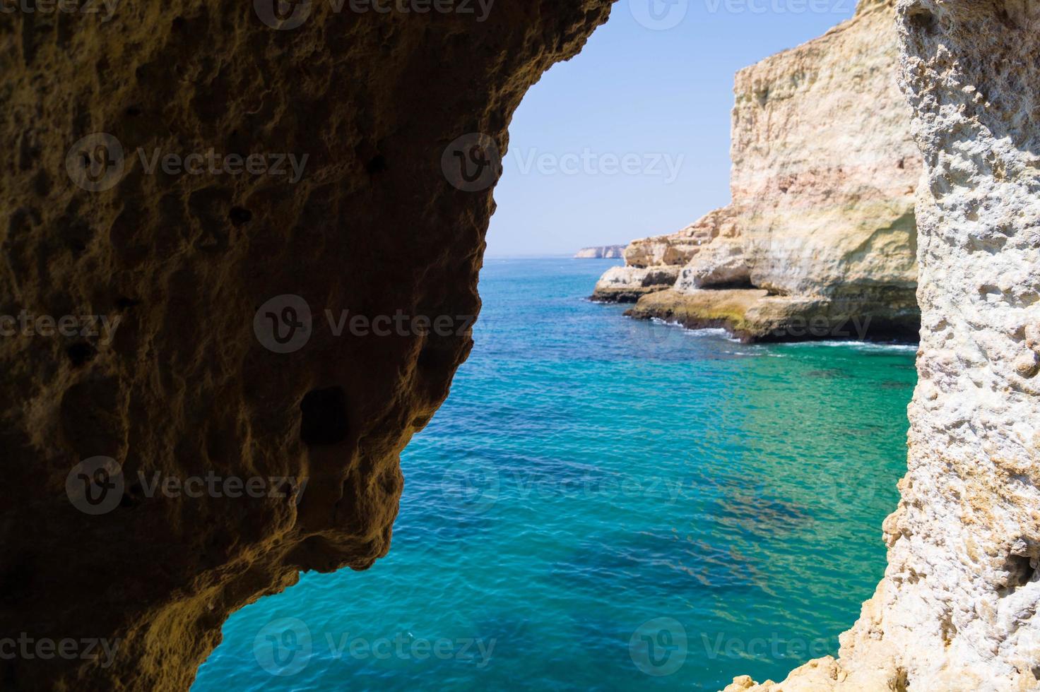 kusten i algarve portugal foto