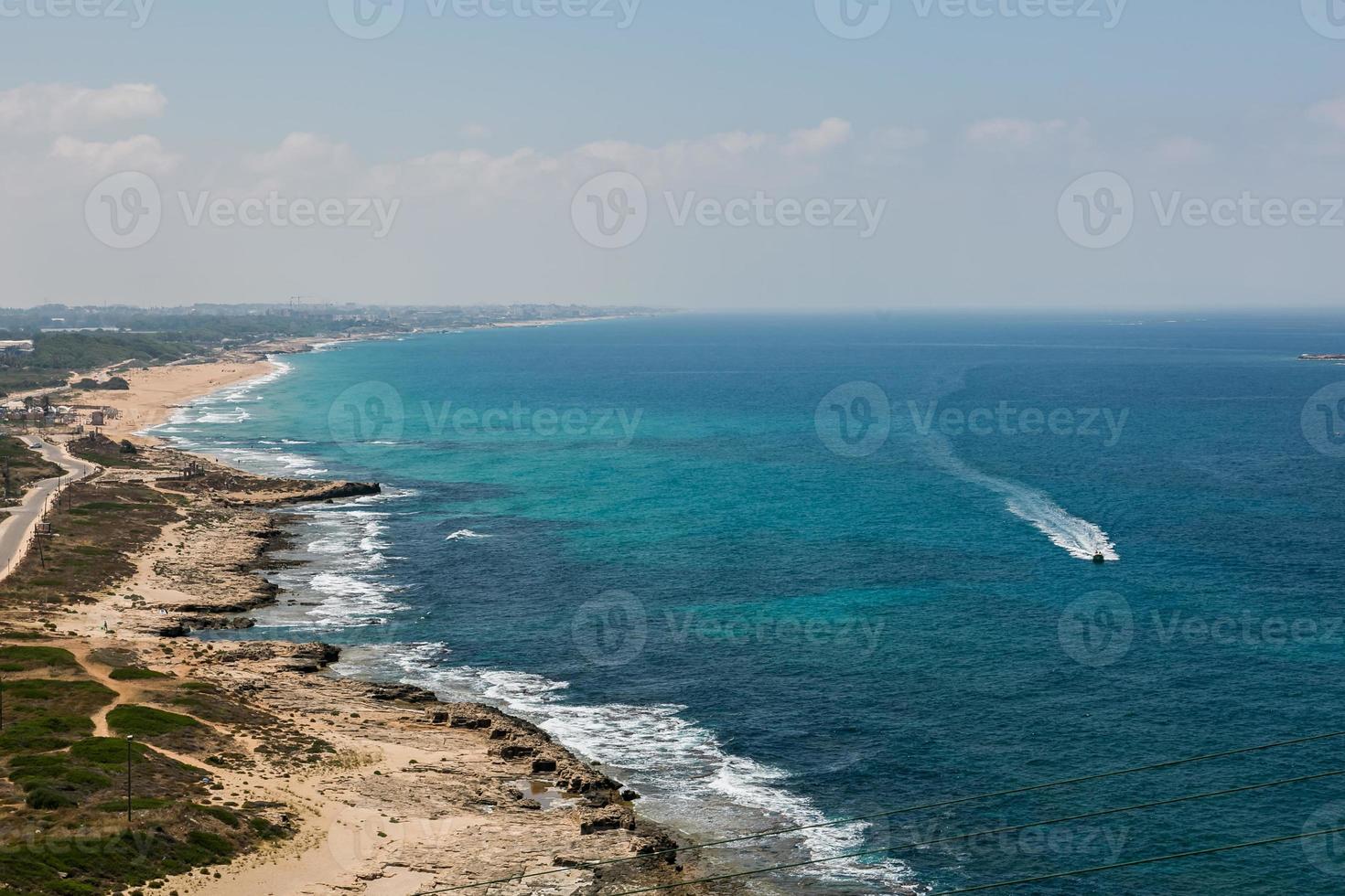 havslandskap i Israel foto