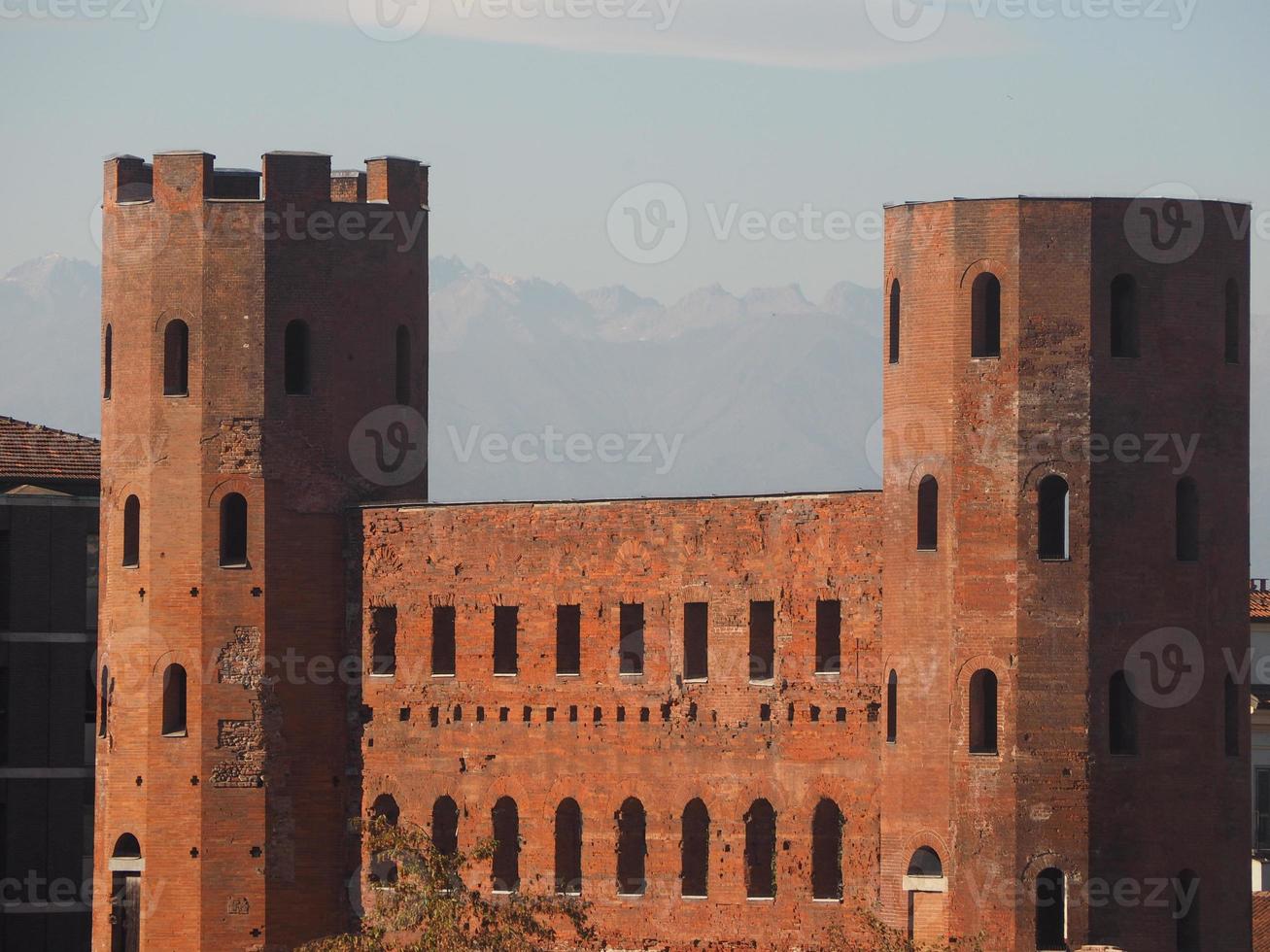 porta palatina palatine gate i turin foto