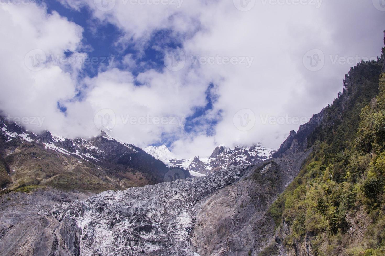 meili snow mountain kawa karpo som ligger i provinsen Yunnan, Kina foto