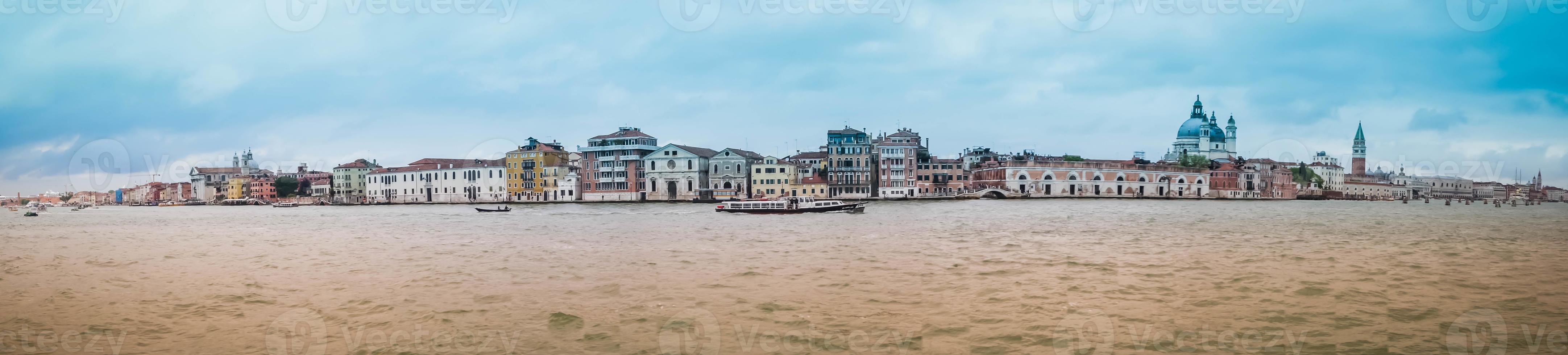 Venedig stad i lagunen i Adriatiska havet foto