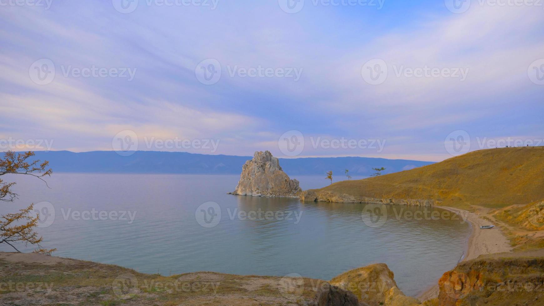 Lake Baikal Olkhon Island i en solig dag, Irkutsk Ryssland foto