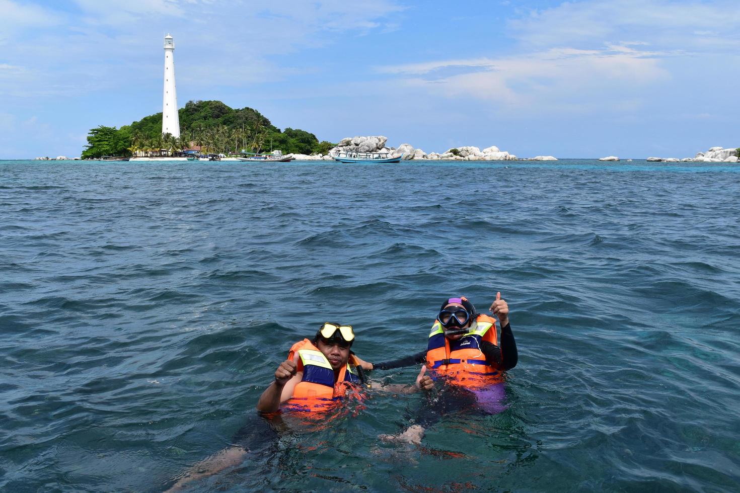 lenkuas island, bangka belitung indonesien foto