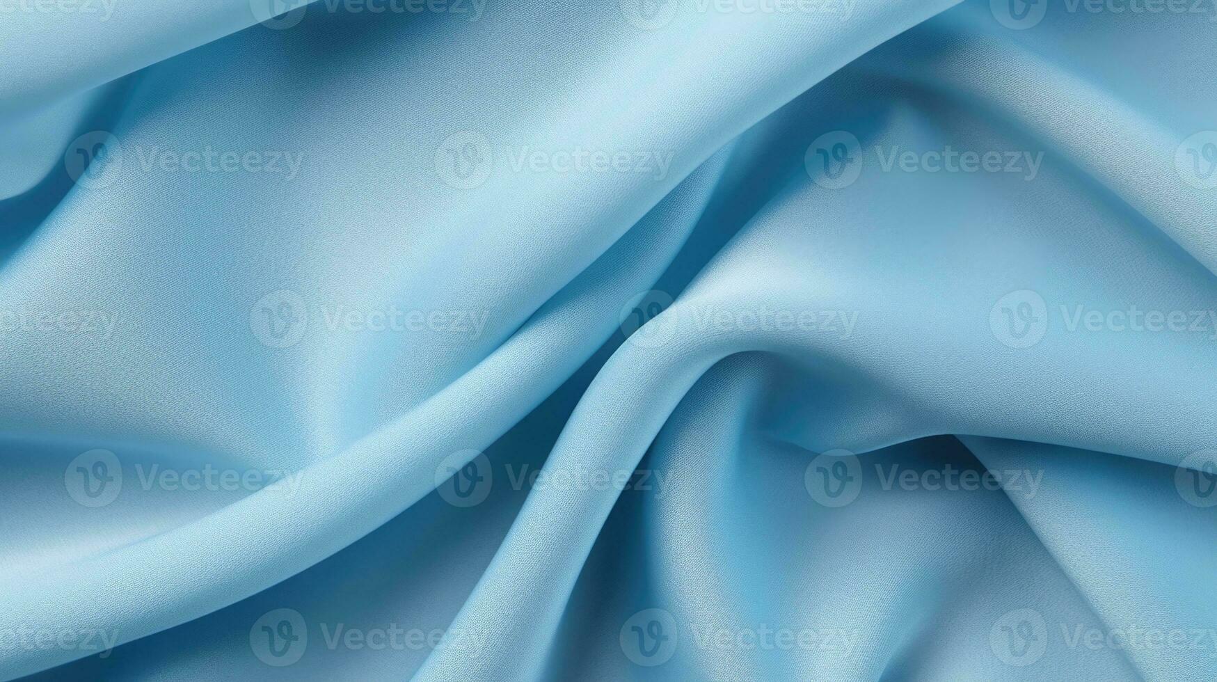 ljus blå ren silke charmeuse tyg crepe satin tyger för sömnad hantverk bredd textur tapet. ai generativ foto