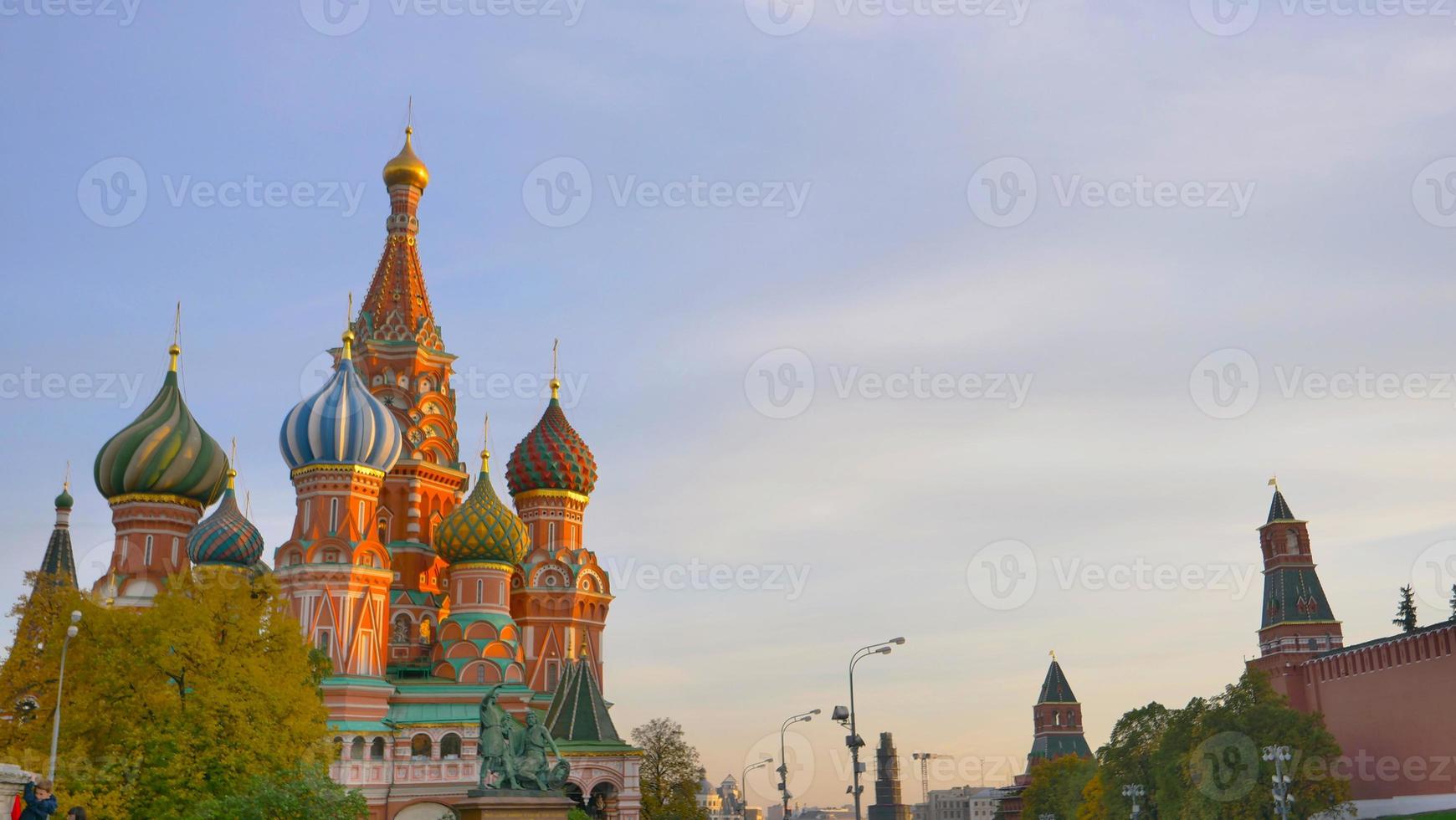 st. basilikakatedralen i det röda torget i Moskva, Kreml, Ryssland foto