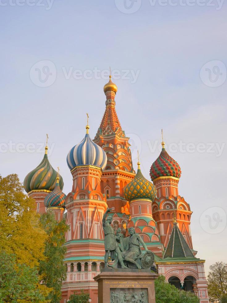 st. basilikakatedralen i det röda torget i Moskva, Kreml, Ryssland foto