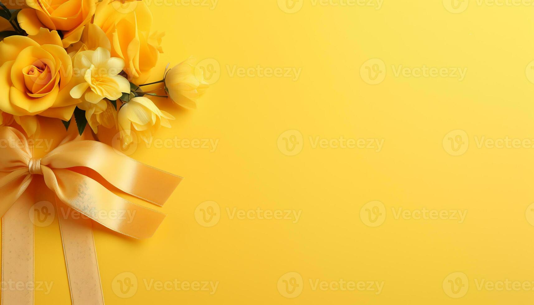 gul silke tyg bakgrund med veck ai genererad foto