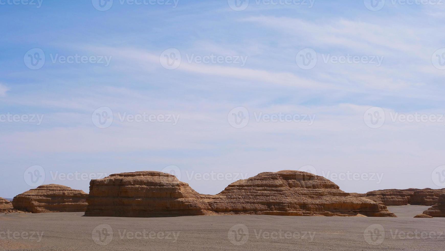 yardang landform i dunhuang unesco global geopark, Gansu Kina. foto